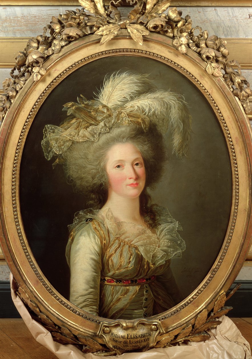 Elisabeth van Frankrijk (1764-94) genaamd Madame Elisabeth, 1788 door Adelaide Labille Guiard