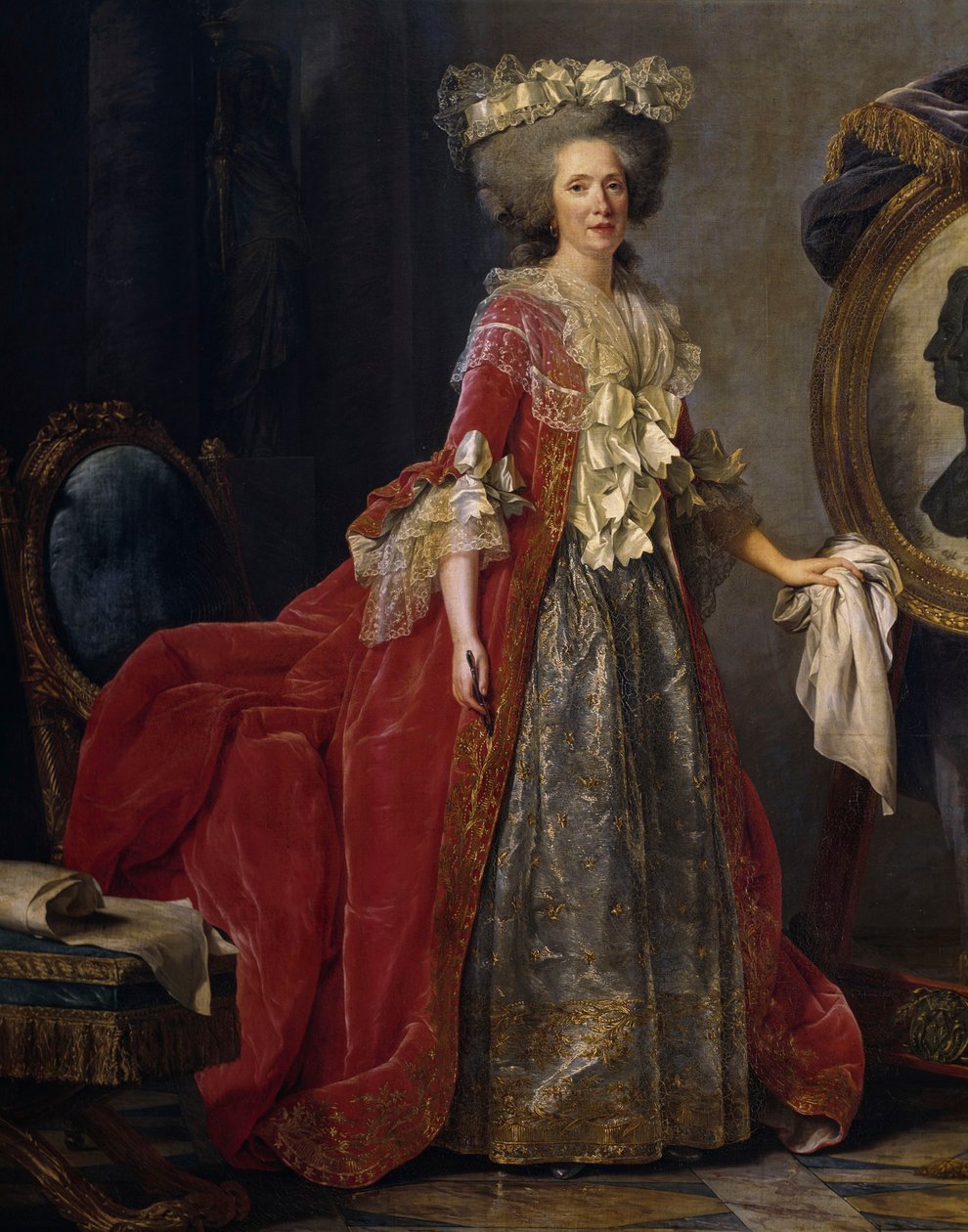 Portret van Maria Adelaide van Frankrijk (1732-1800) bekend als Madame Adelaide door Adelaide Labille-Guiard