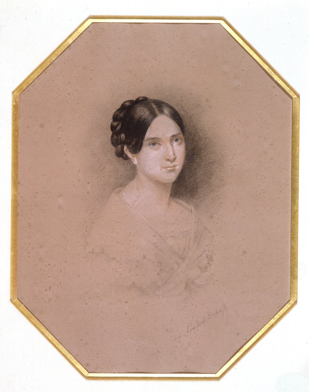 Portret van Leopoldine Hugo (1824-43) door Adele Julie Hugo