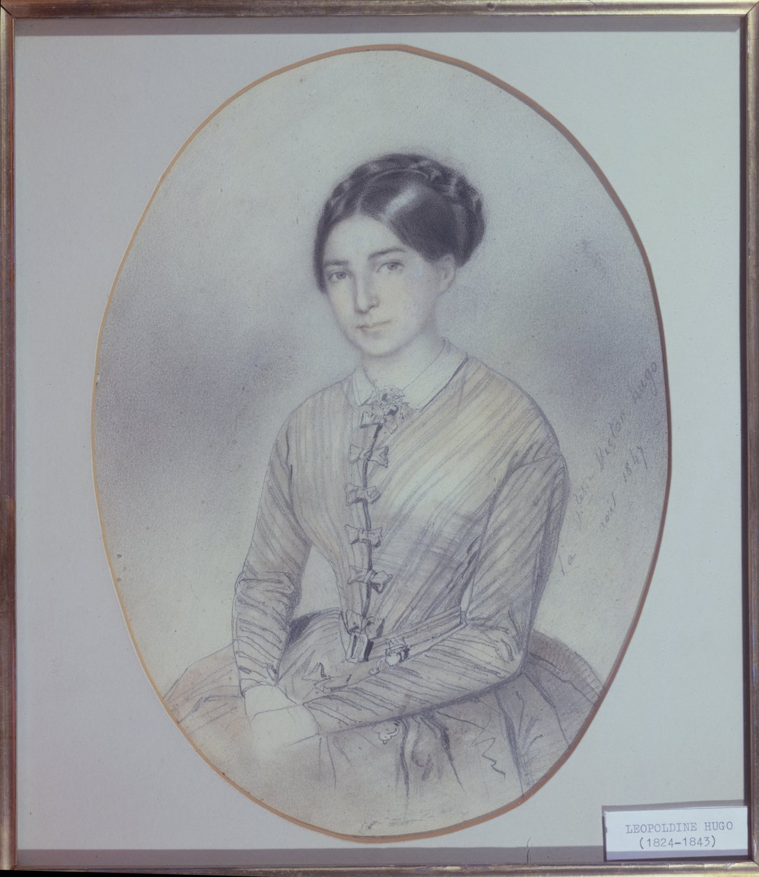 Postuum portret van Leopoldine Hugo (1824-43) 1847 door Adele Julie Hugo