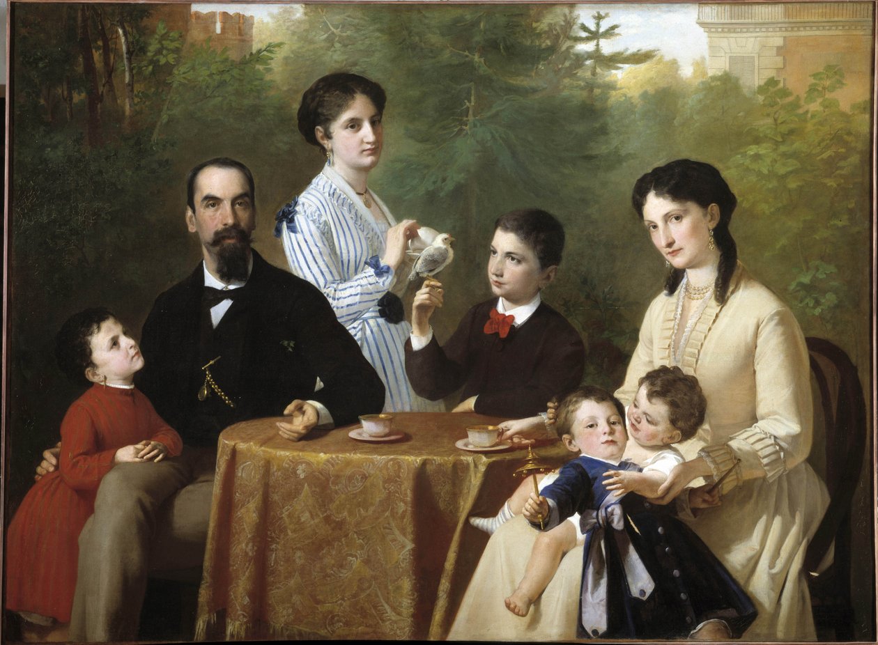 De familie Guastalla door Adeodato Malatesta or Malatesti