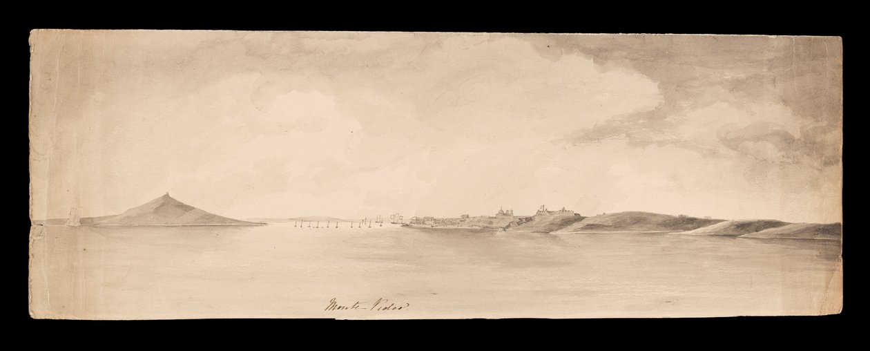 Monte Video uit West-Indië, Noord-Amerika en Borneo plakboek door Admiral Sir Edward Gennys Fanshawe