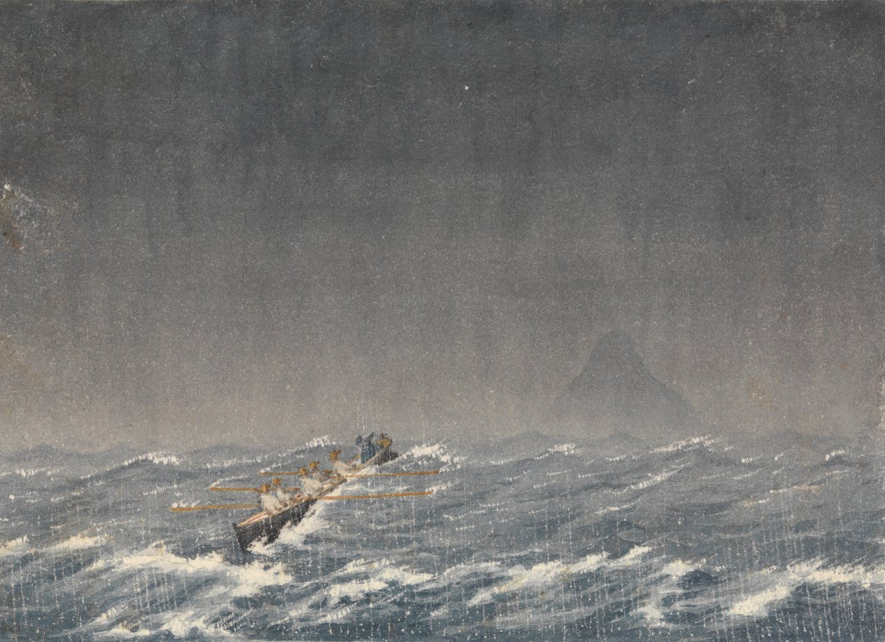 Buiten ankerplaats in een bui, Mazatlan [Mexico], 22 augustus 1850, 8 uur 