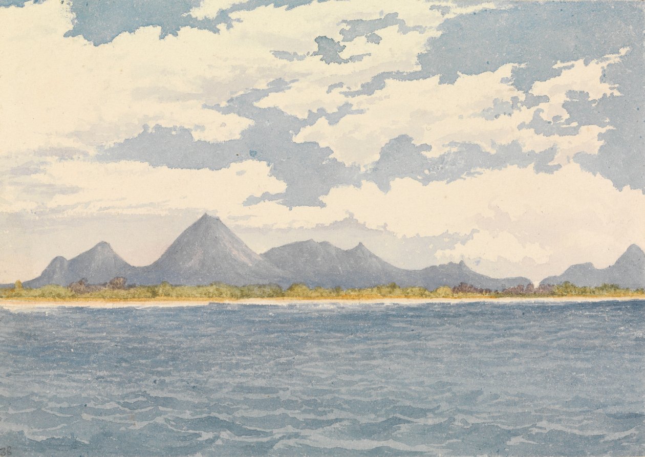 De uitgedoofde vulkanen Viejo en Monotomba, Realejo [Nicaragua], 5 april 1850 door Admiral Sir Edward Gennys Fanshawe