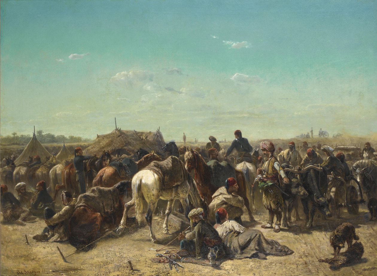 Kampement door Adolf Schreyer