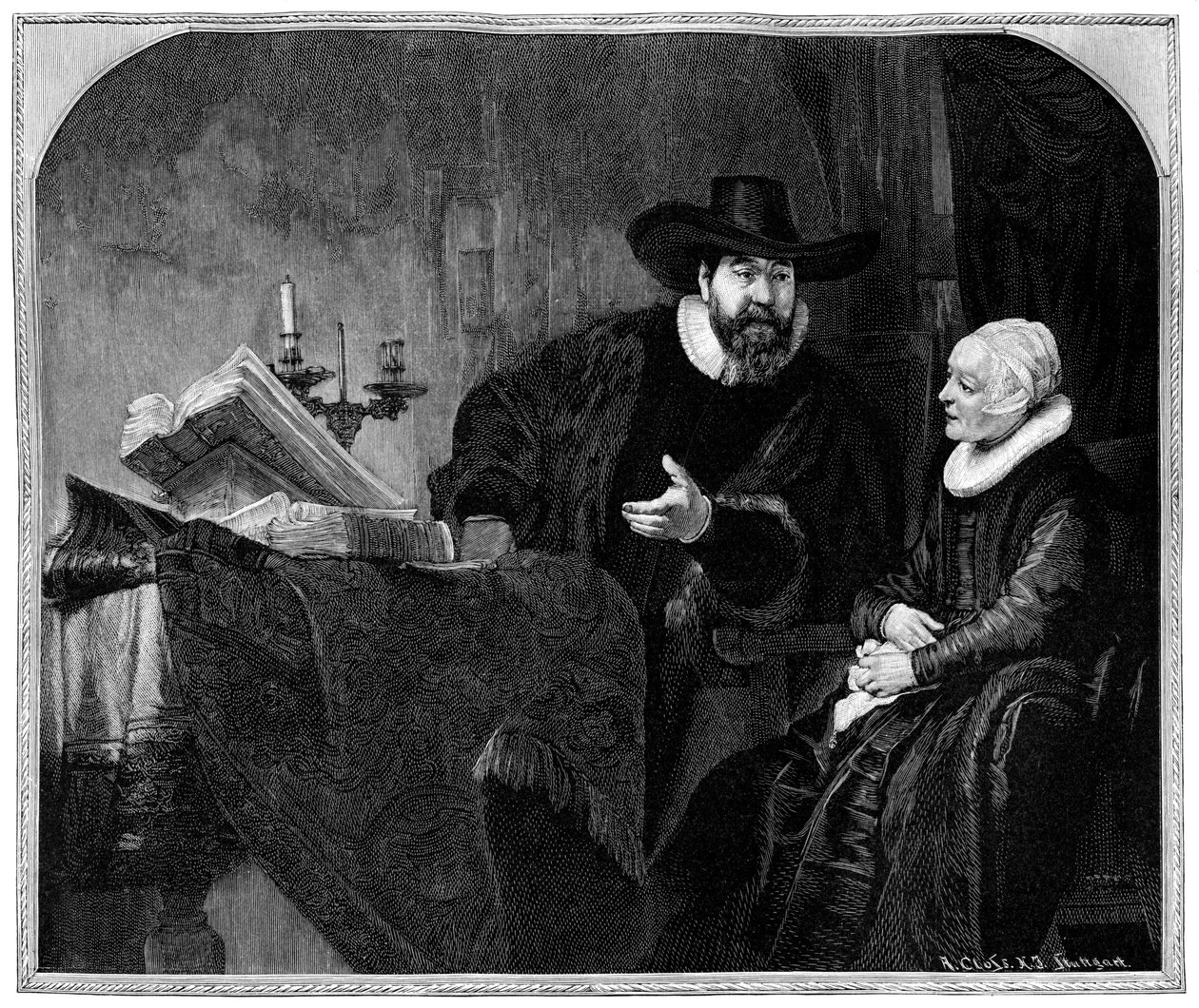 Renier Ansloo en zijn Moeder, 1895 door Adolf Closs
