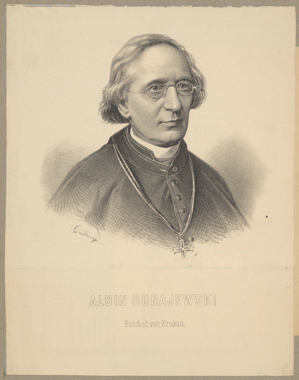 Albin Dunajewski (1817-1894), bisschop van Krakau door Adolf Dauthage