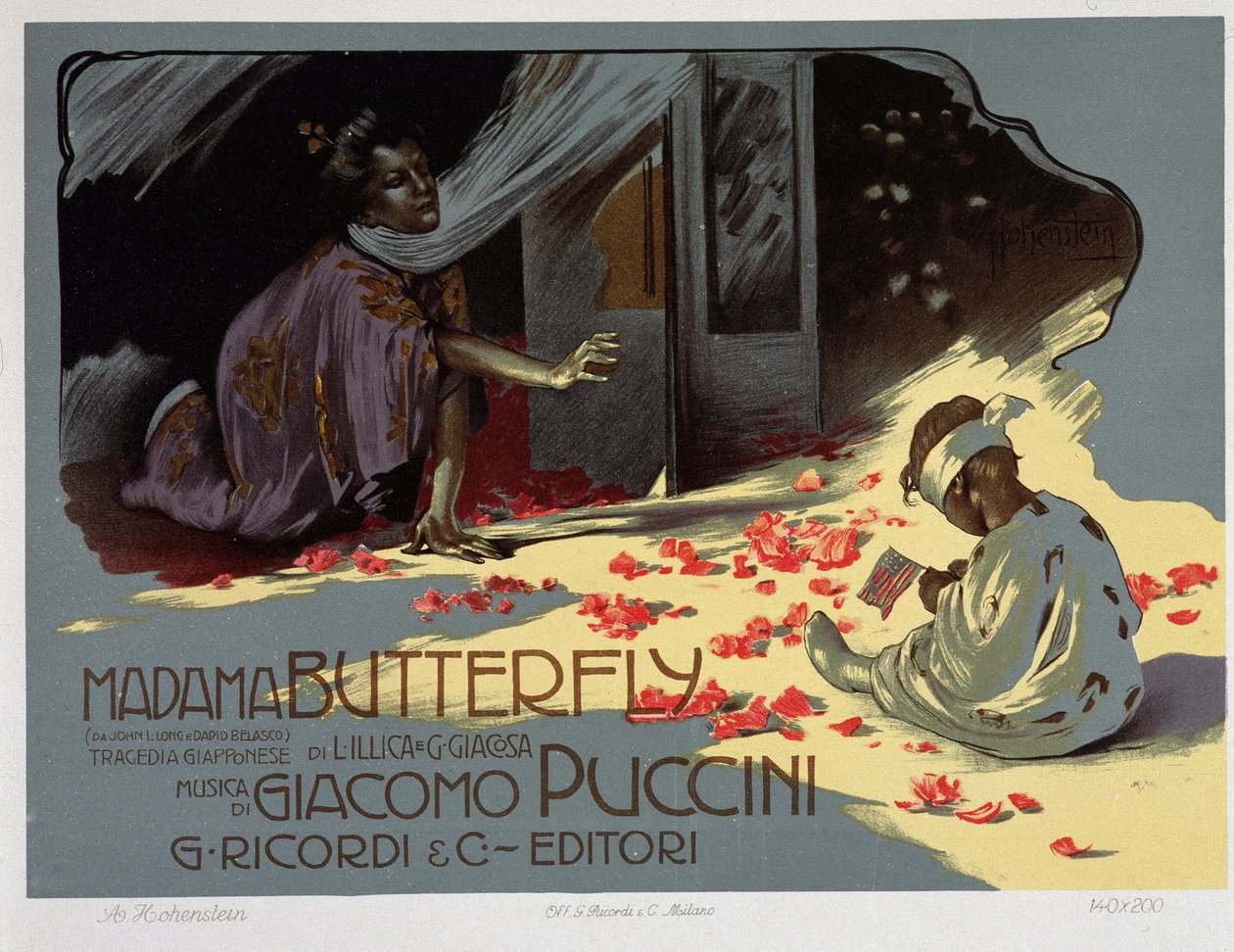 Madame Butterfly door Puccini door Adolfo Hohenstein