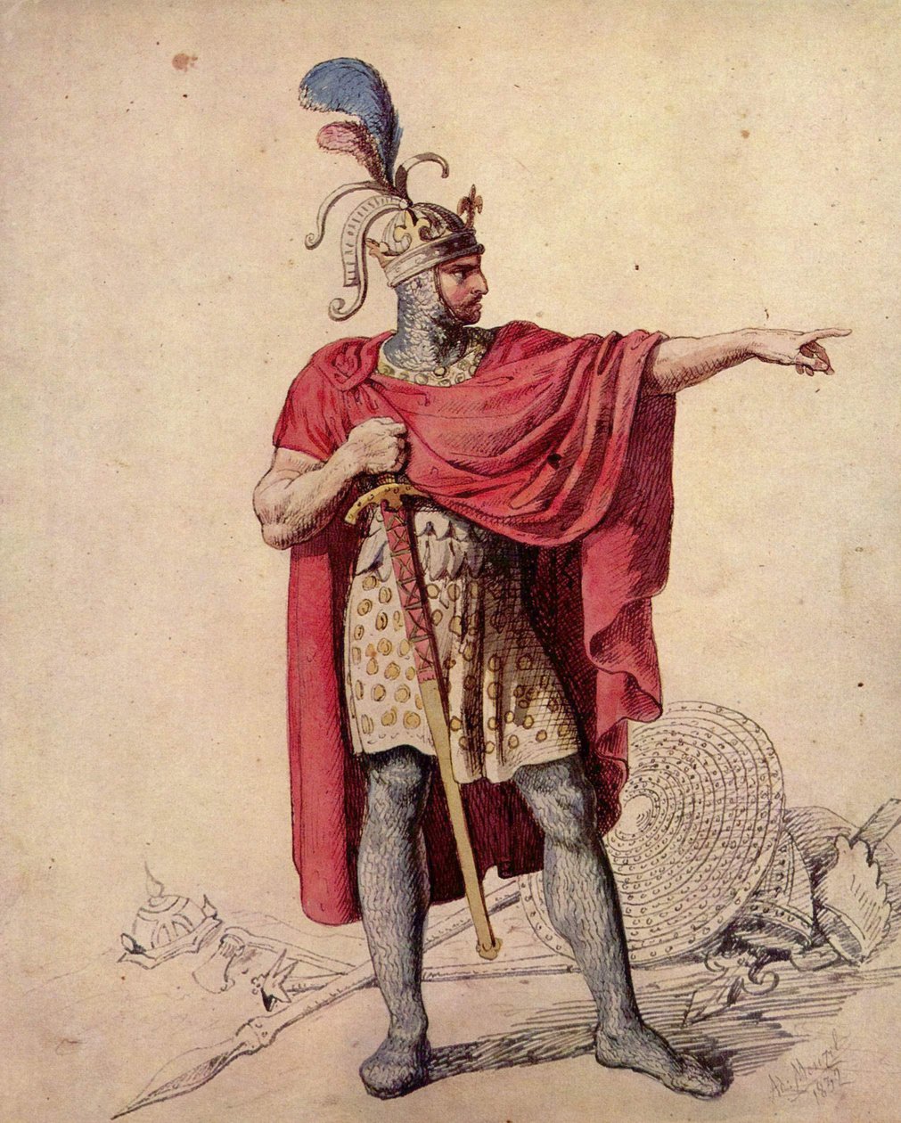Alfred de Grote door Adolph Menzel