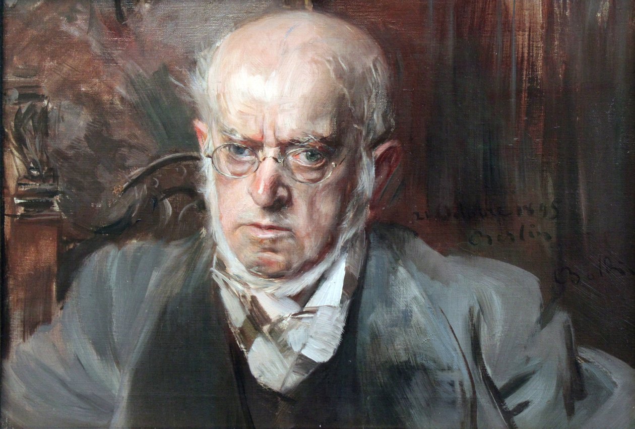 De schilder Adolph Menzel door Adolph Menzel
