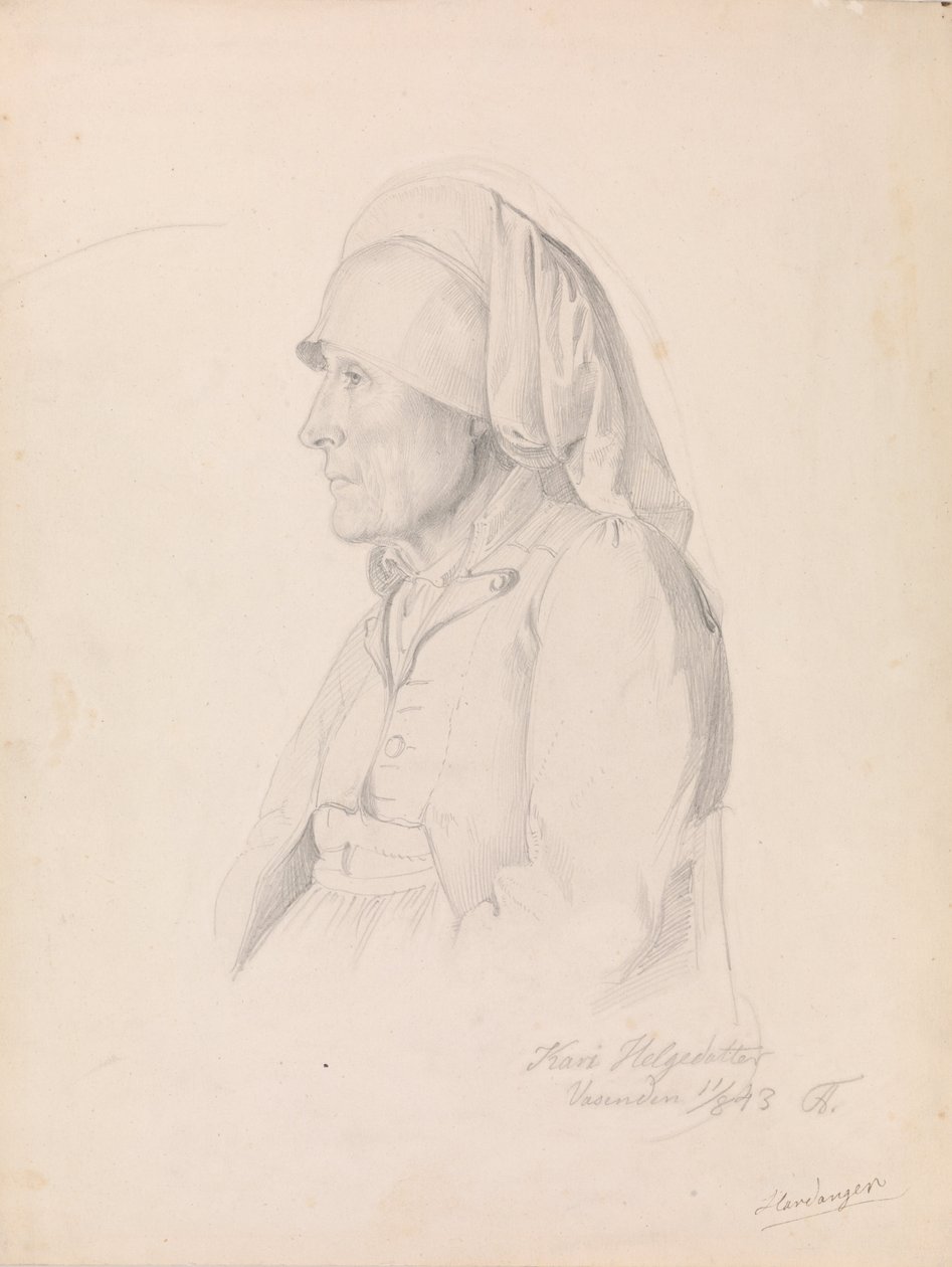 Kari Helgesdatter Vasenden, Granvin door Adolph Tidemand