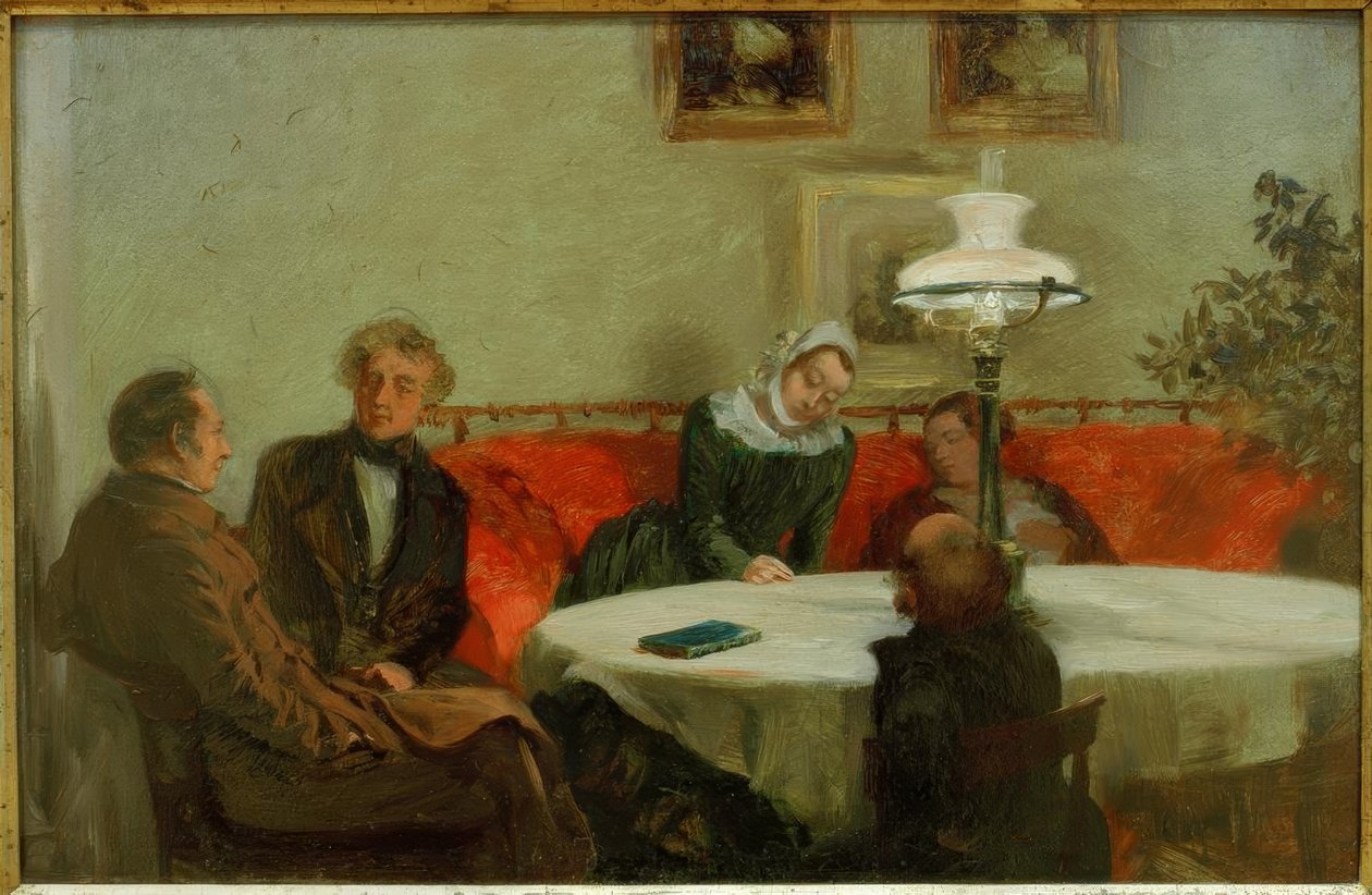 Avondgezelschap door Adolph Menzel