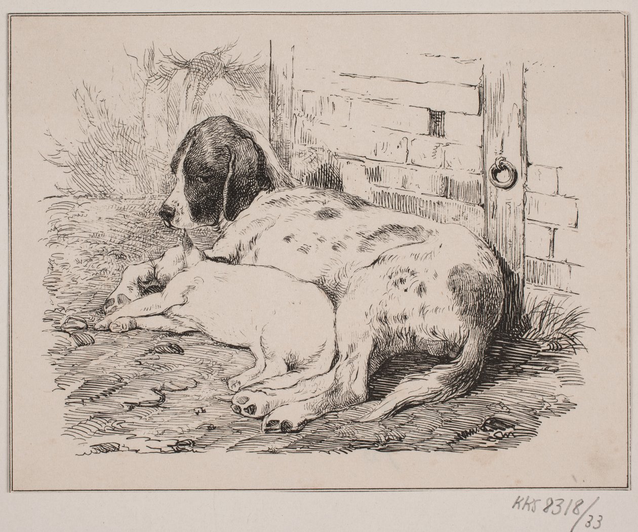 De twee vrienden door Johan Adolph Kittendorff