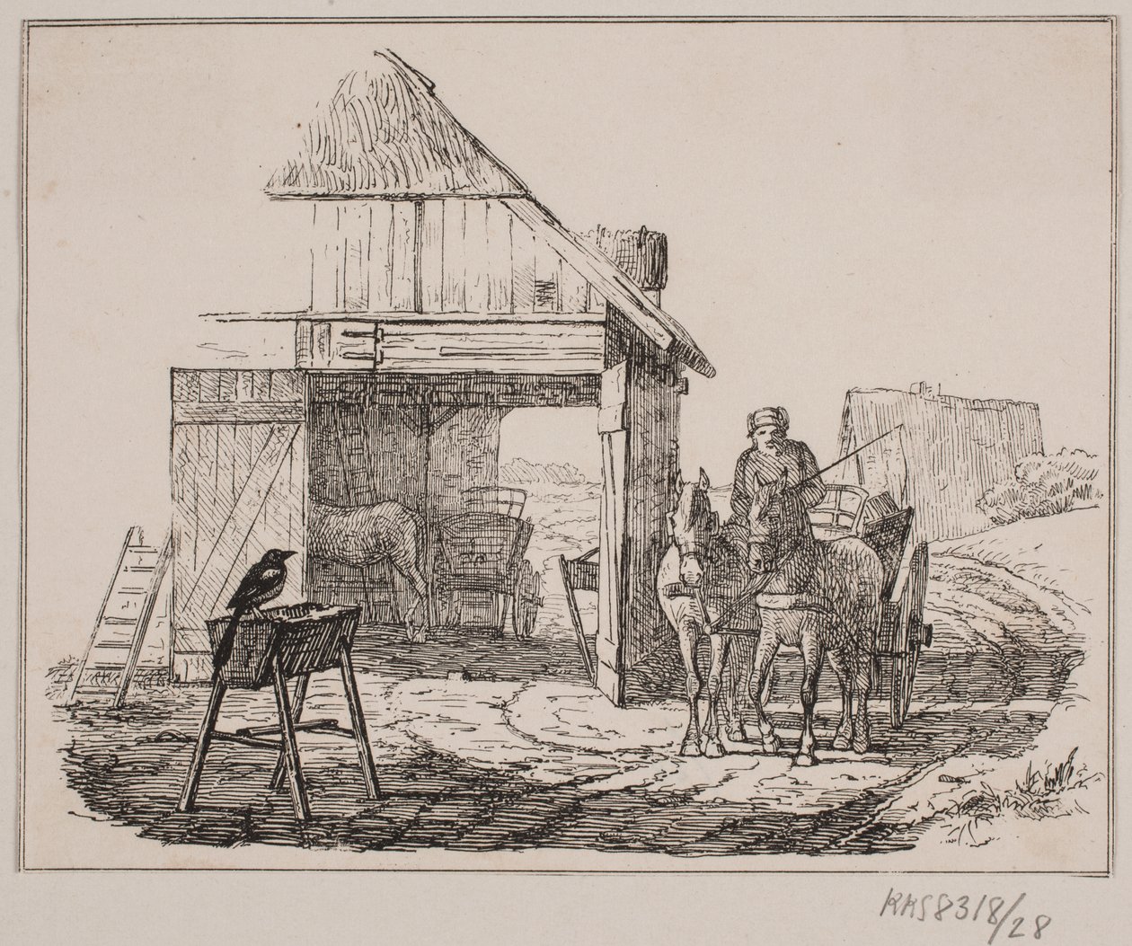 De ekster door Johan Adolph Kittendorff