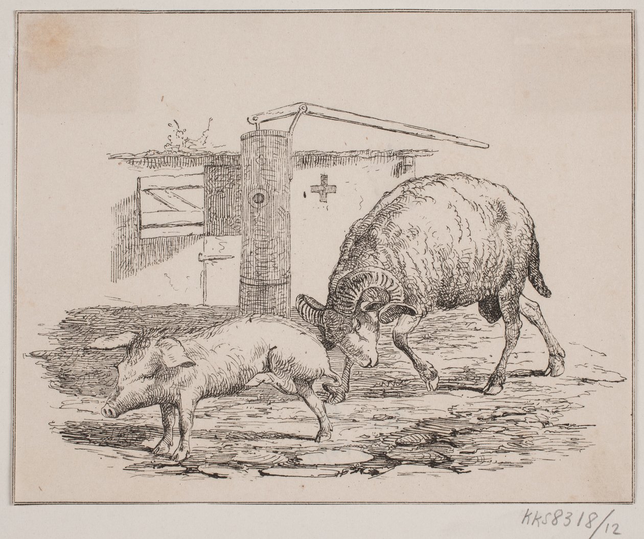 De ram en het varken door Johan Adolph Kittendorff