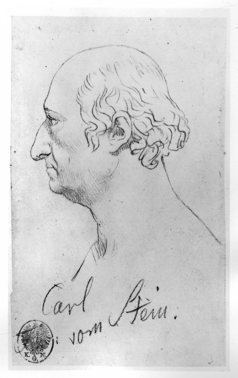 Carl vom Stein door Adolph Menzel