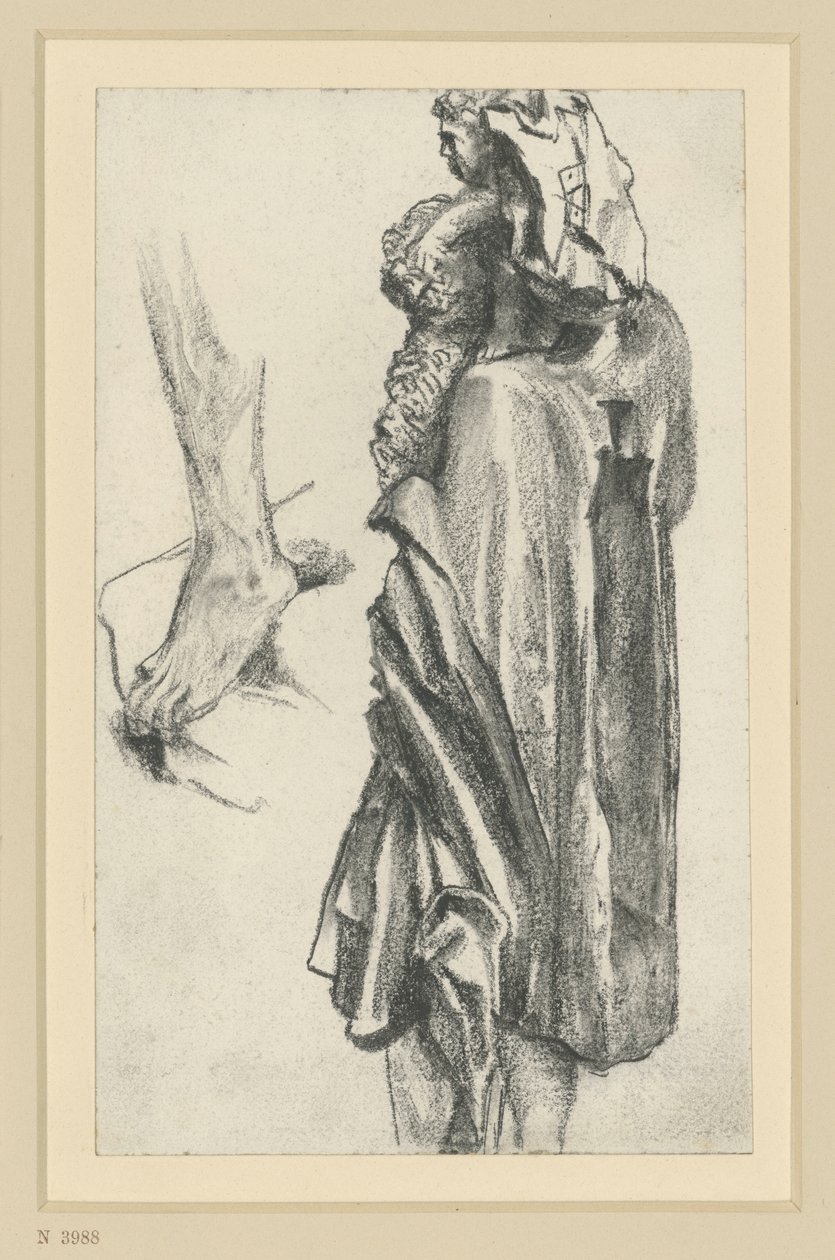Christophorus van de Apostelmeester van Freiberg in Dresden door Adolph Menzel