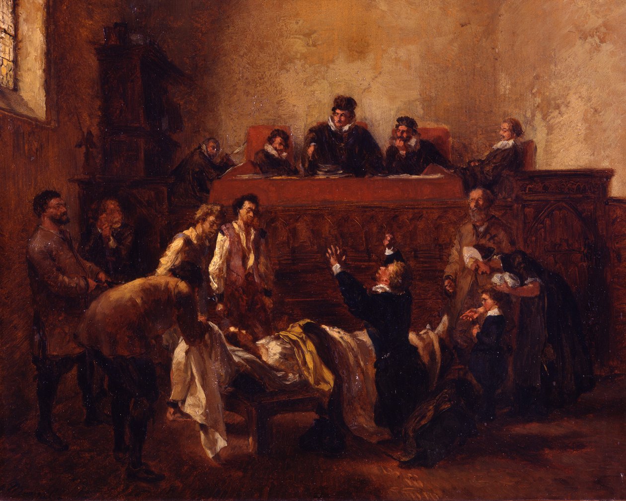 De dag des oordeels. Schets door Adolph Menzel