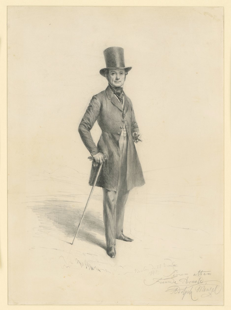 Eduard Magnus door Adolph Menzel