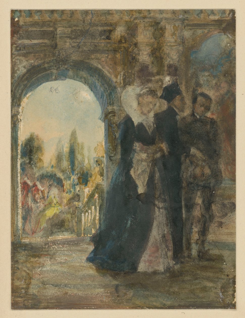 Familieraad. Ontwerp door Adolph Menzel