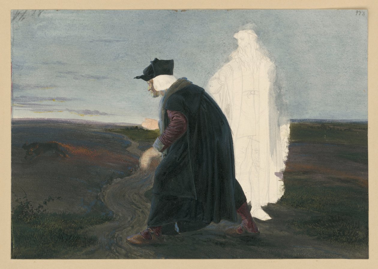 Faust en Wagner door Adolph Menzel