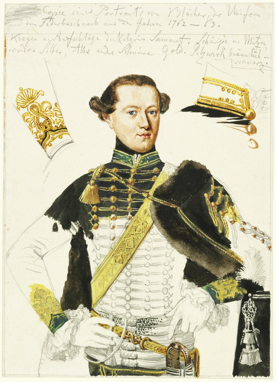 Gebhard Leberecht von Blücher. Schets naar een schilderij door Adolph Menzel