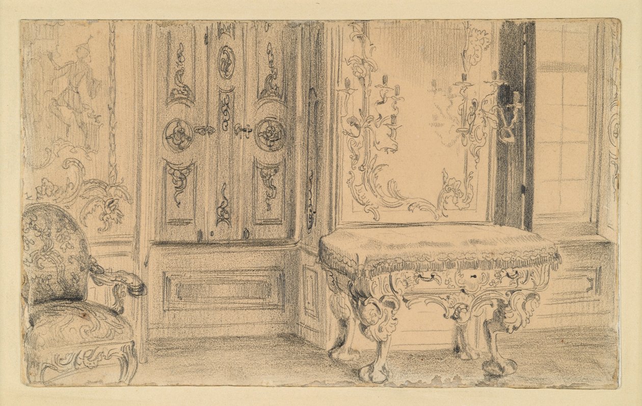 Concertzaal in het Stadskasteel in Potsdam door Adolph Menzel