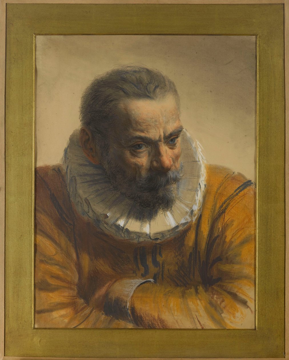 Een man in renaissancekleding door Adolph Menzel