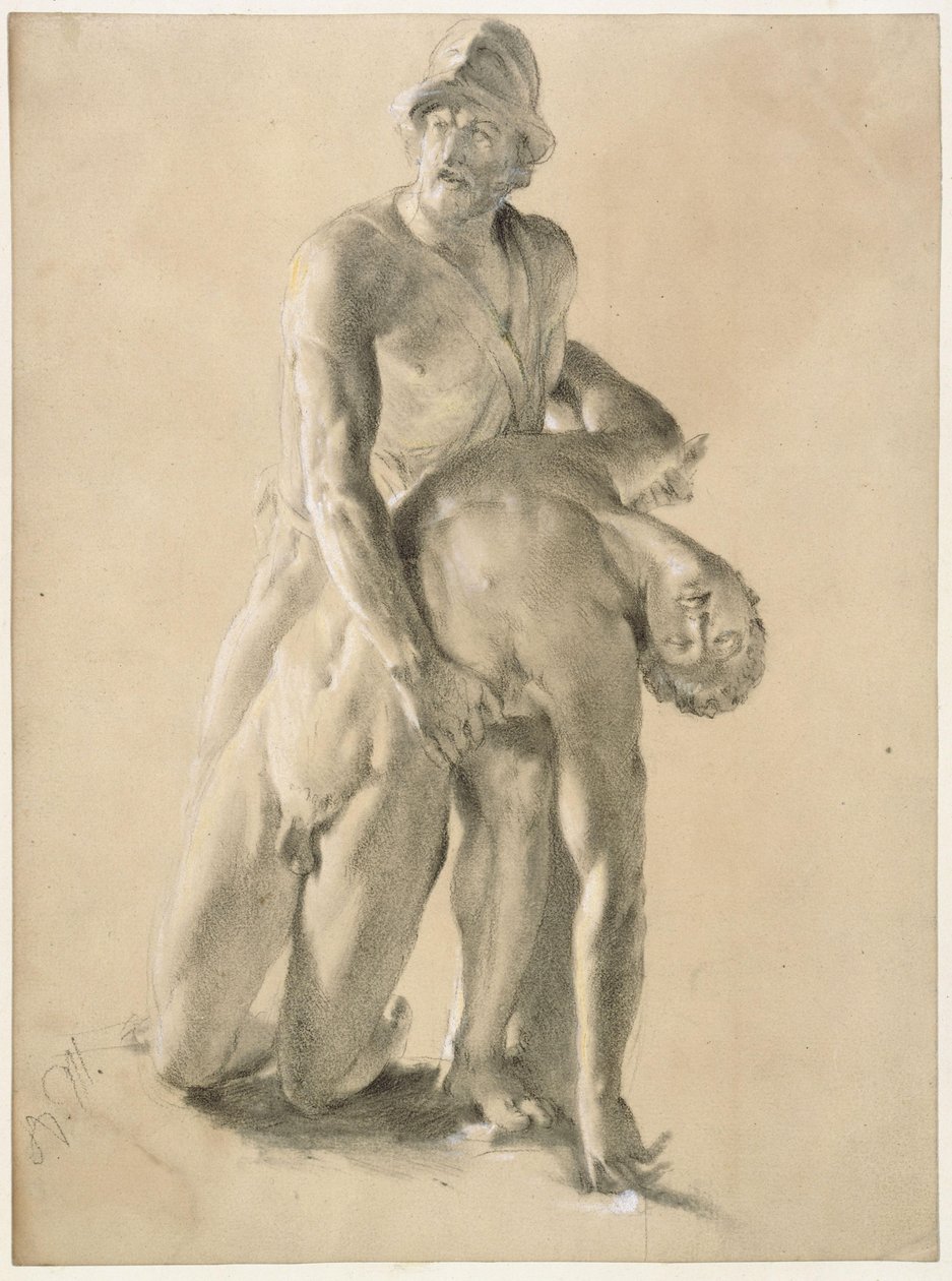 Patroklos-groep door Adolph Menzel
