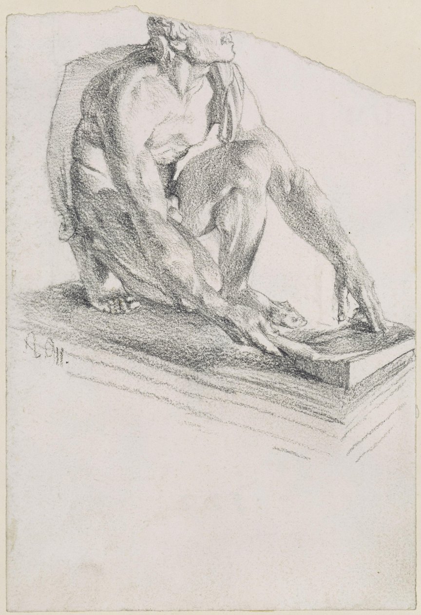 De slijpende Skythe (afgietsel naar het origineel in de Uffizi in Florence) door Adolph Menzel
