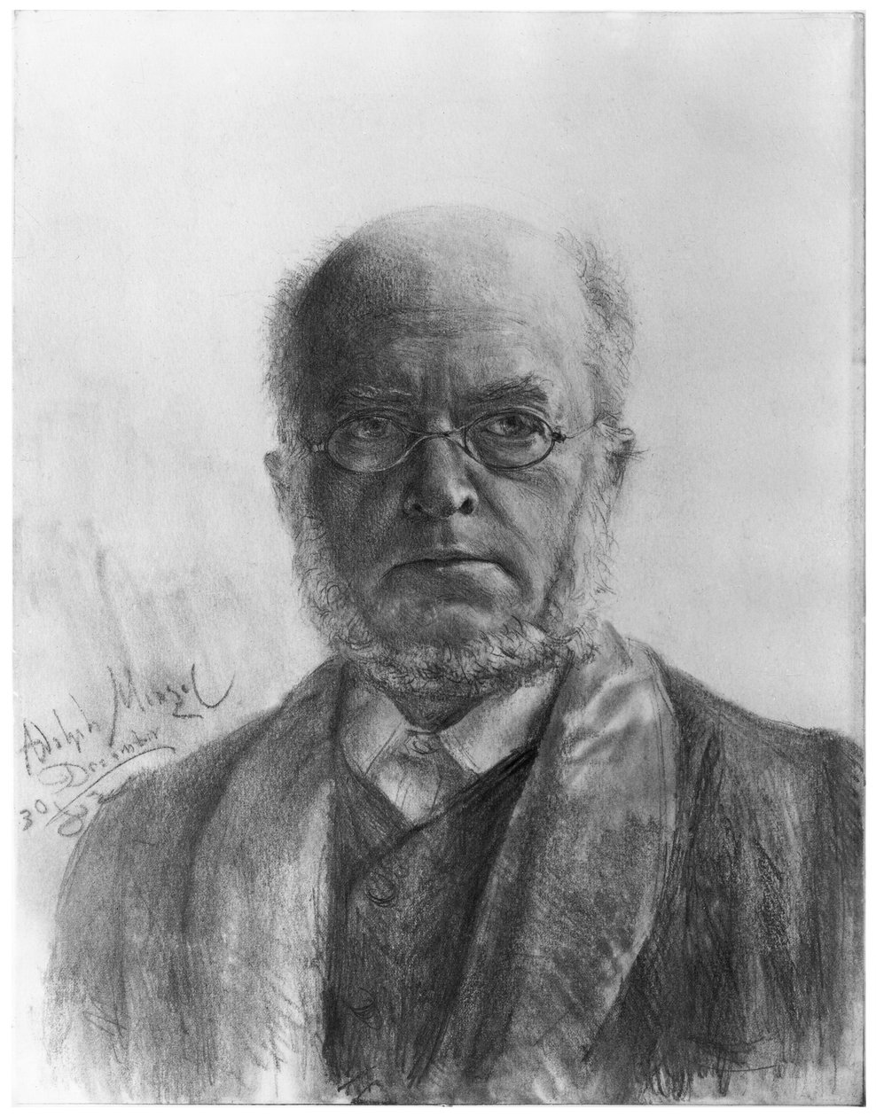 Zelfportret door Adolph Menzel