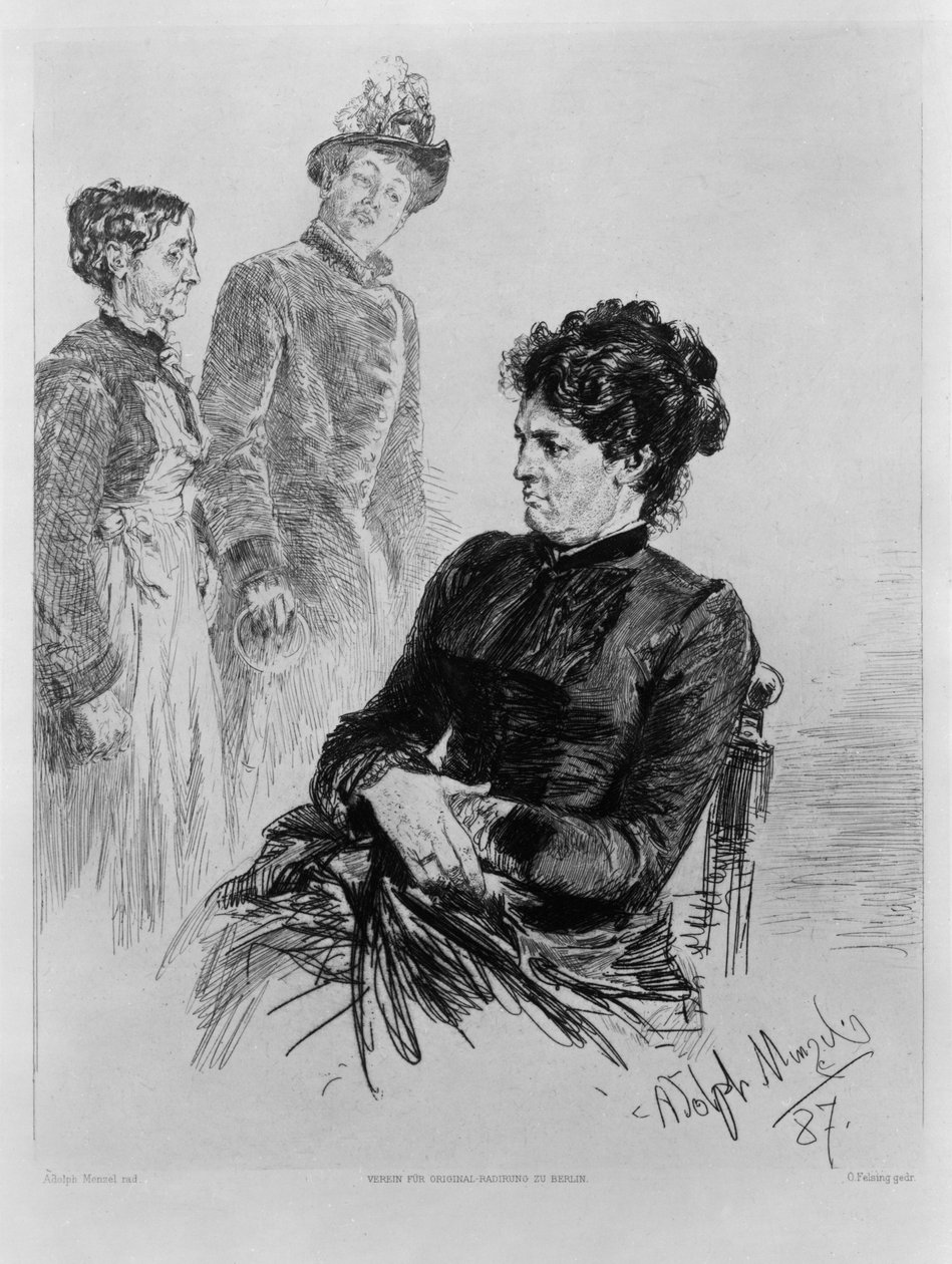 Stille deelname. Voor de Vereniging voor Originele Radering te Berlijn. Nummer 2 door Adolph Menzel