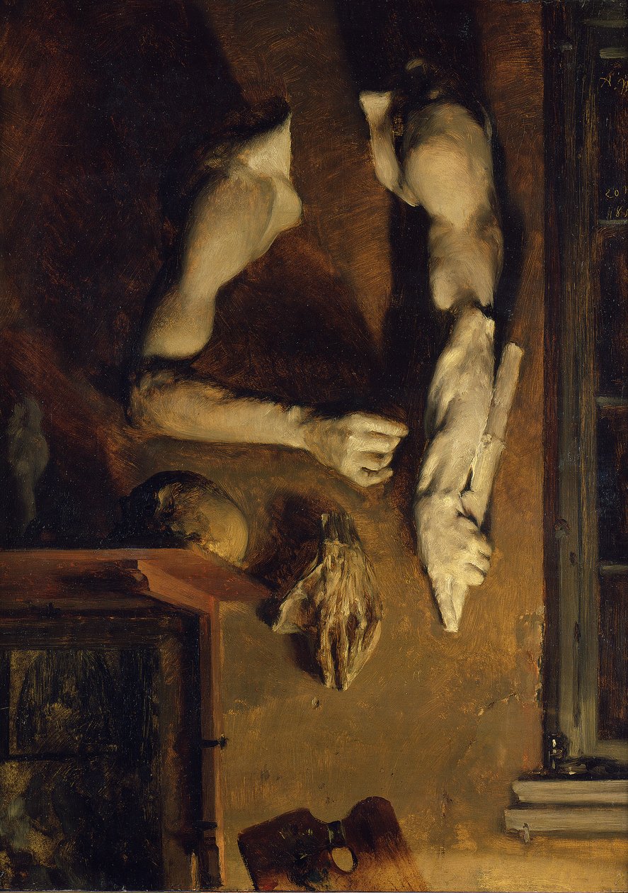 Studio Wall door Adolph Menzel