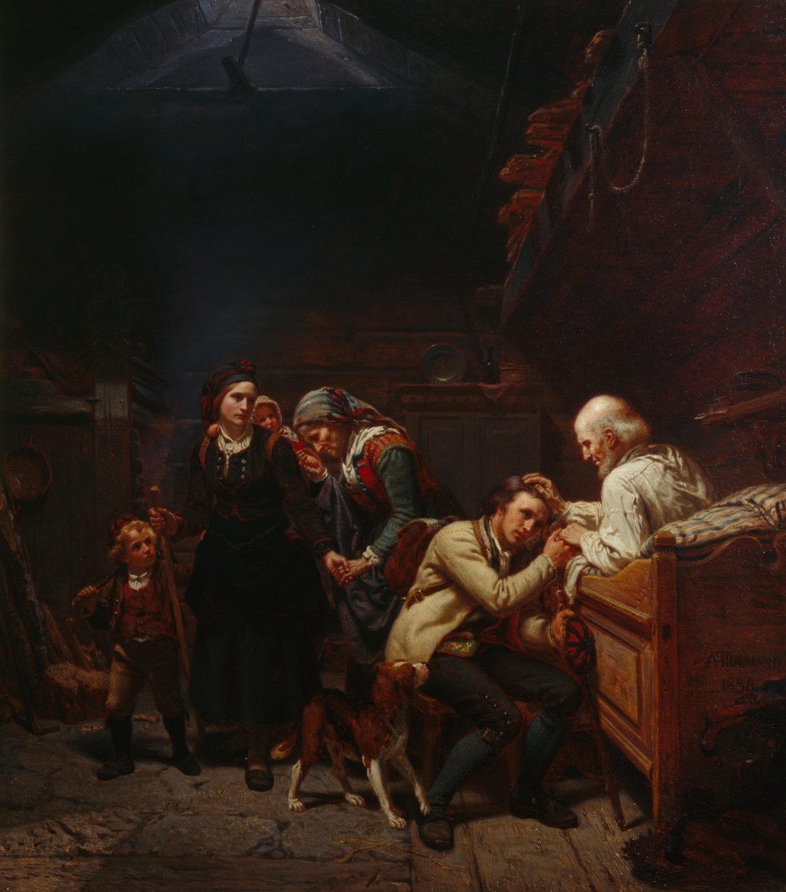 Emigranten door Adolph Tidemand