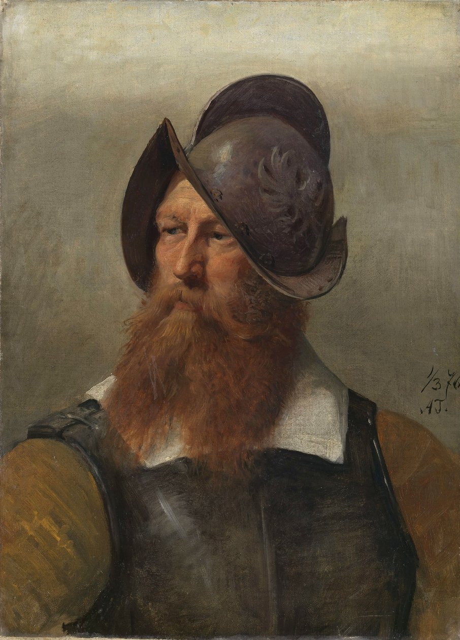 Figuurstudie voor Christian IV, stichter van Christiania door Adolph Tidemand
