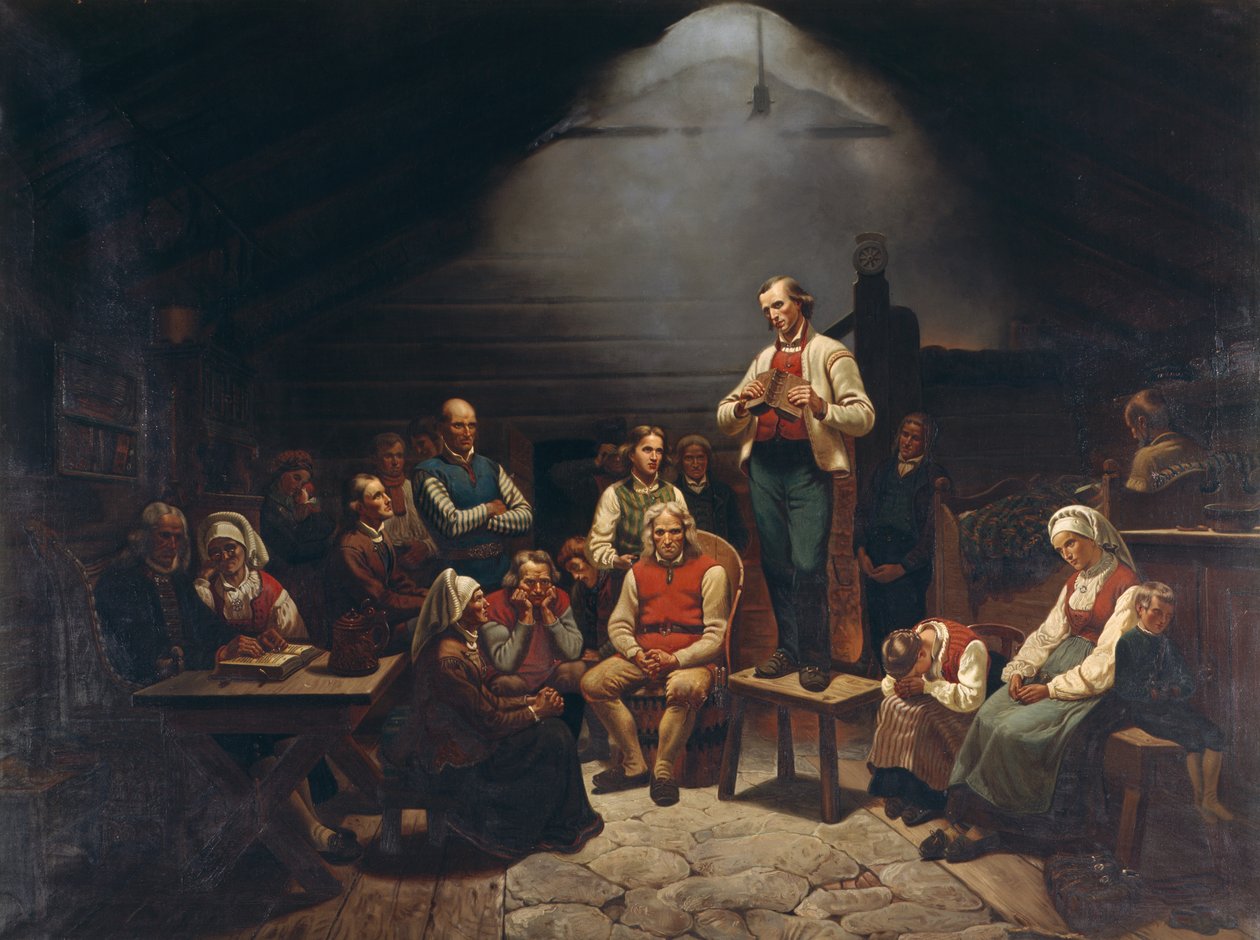 Haugianer door Adolph Tidemand