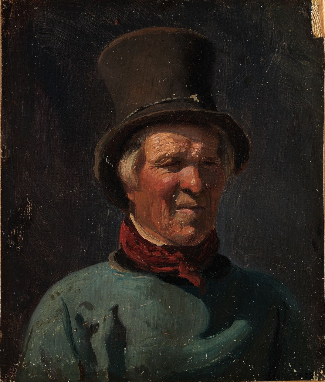 Man met hoed door Adolph Tidemand