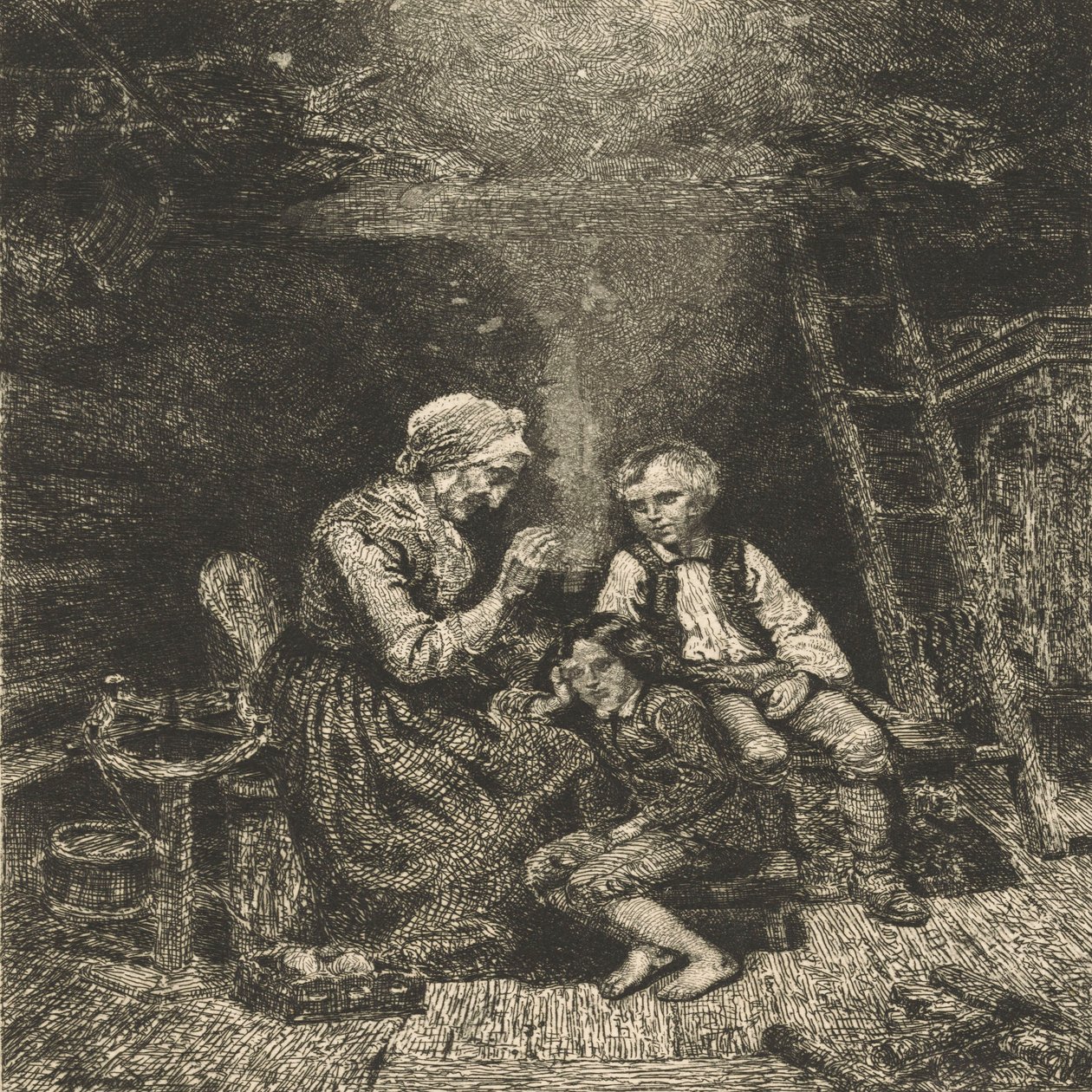 De sprookjesverteller door Adolph Tidemand