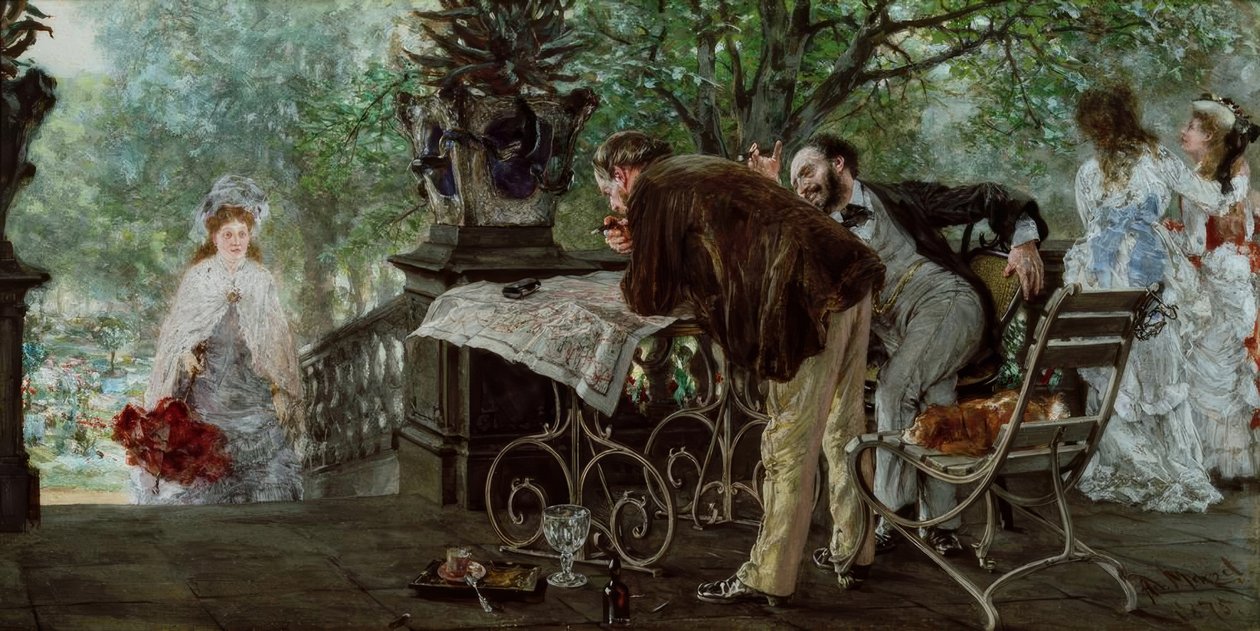 Reisplannen door Adolph Menzel