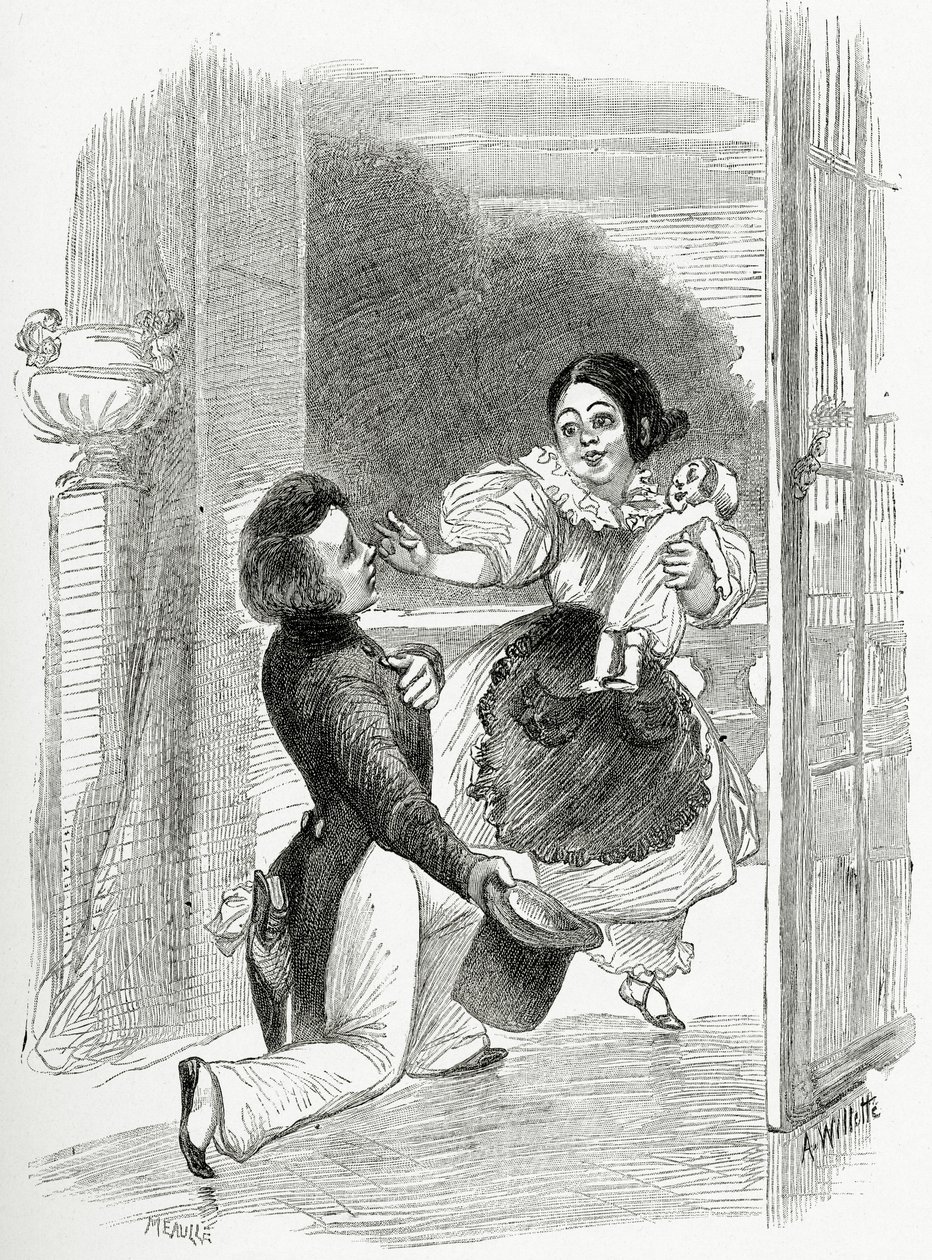Illustratie uit Toute la Lyre, 19e Eeuw door Adolphe Leon Willette