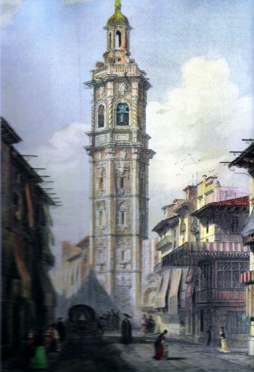 De toren van Santa Catalina door Adolphe Rouargue