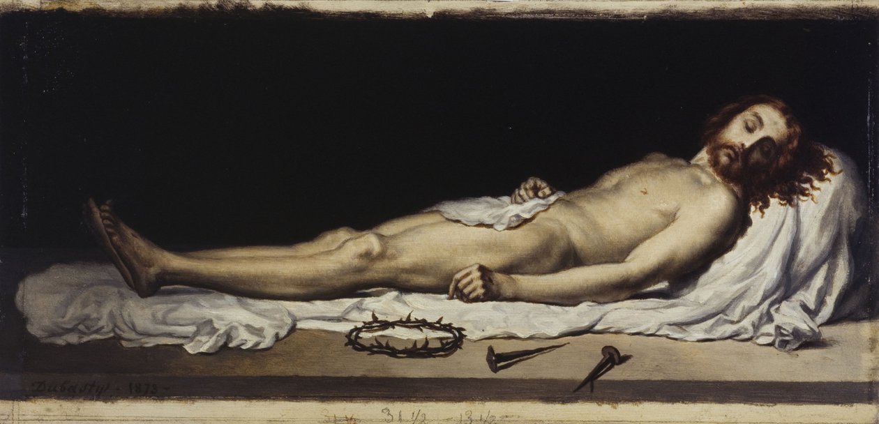 Schets voor de Malakoff kerk: De dode Christus door Adolphe Henri Dubasty