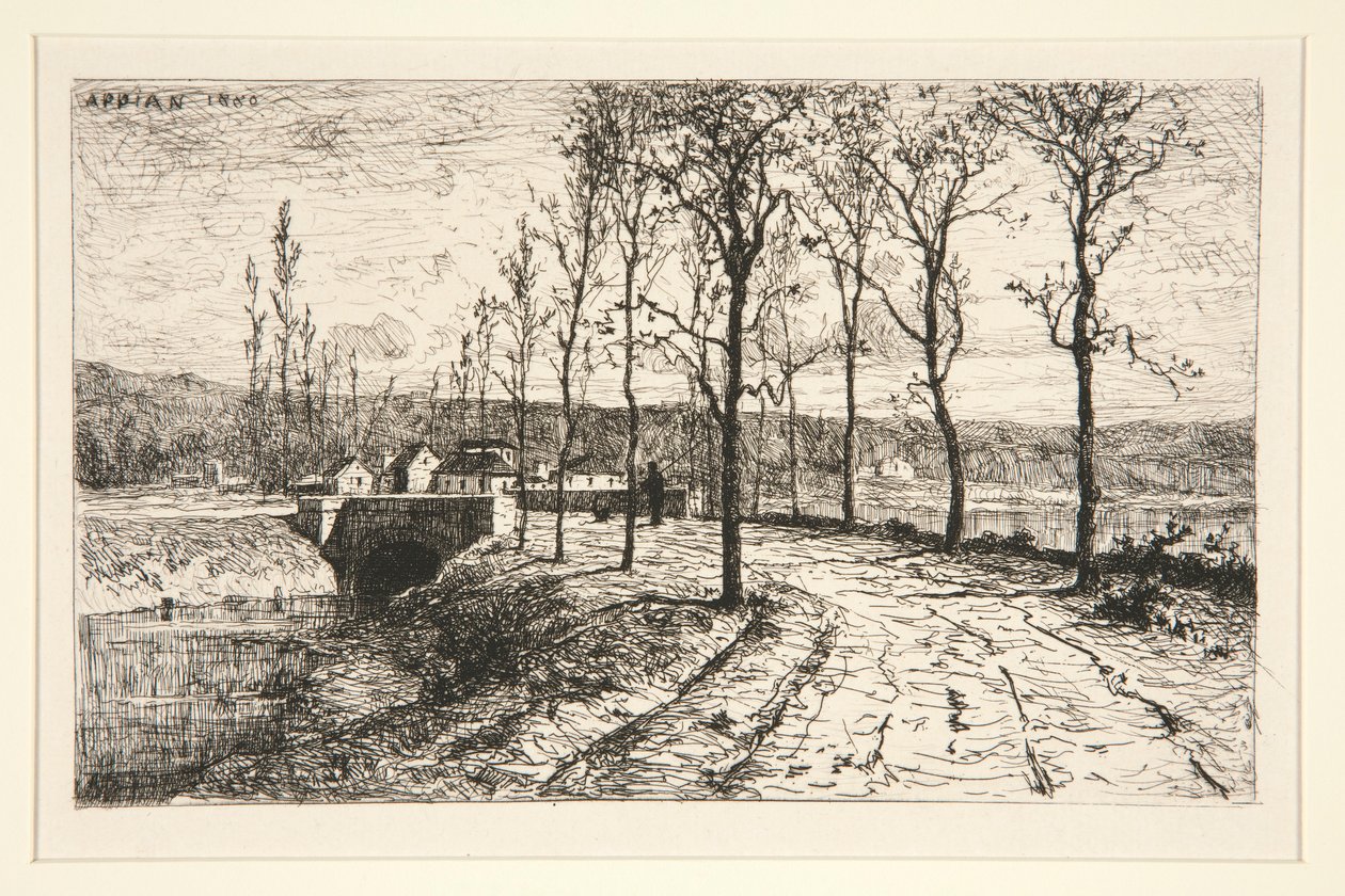 Ingang van het dorp door Adolphe Appian