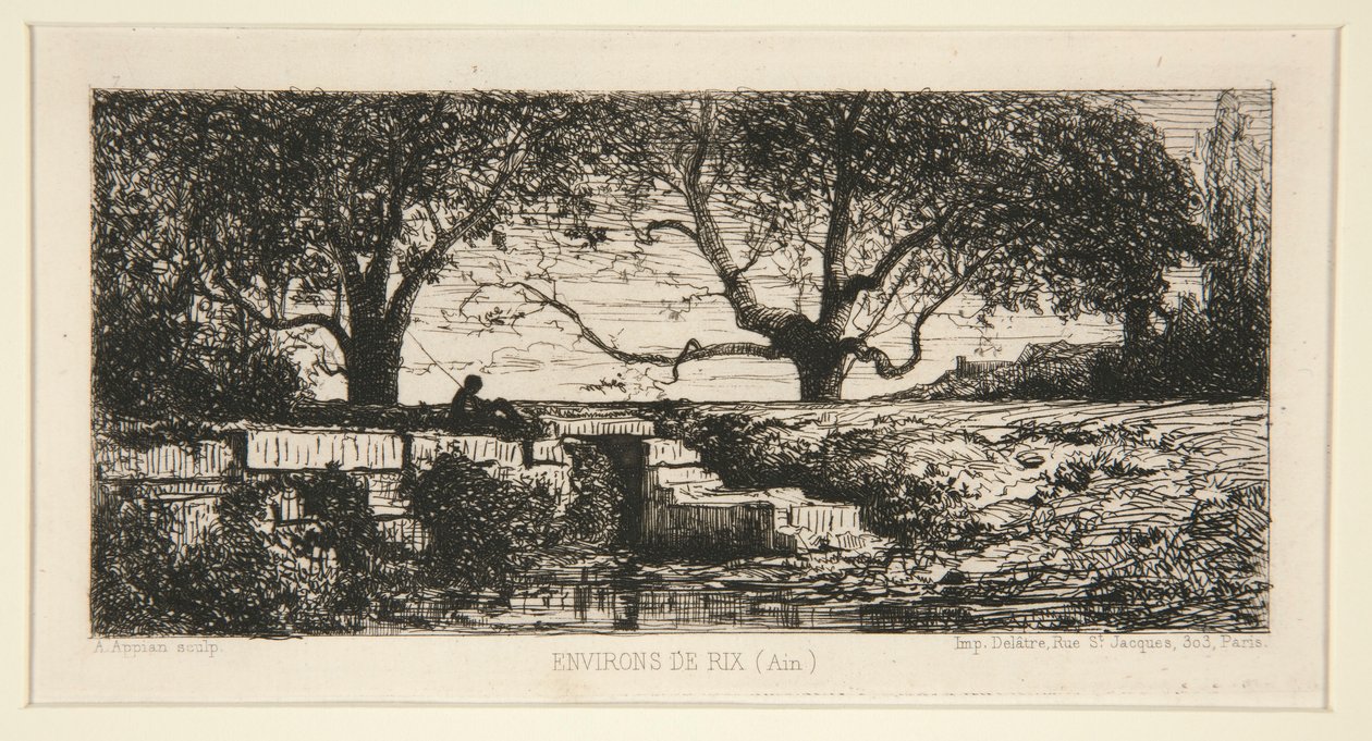 Omgeving van Rix (Ain) door Adolphe Appian