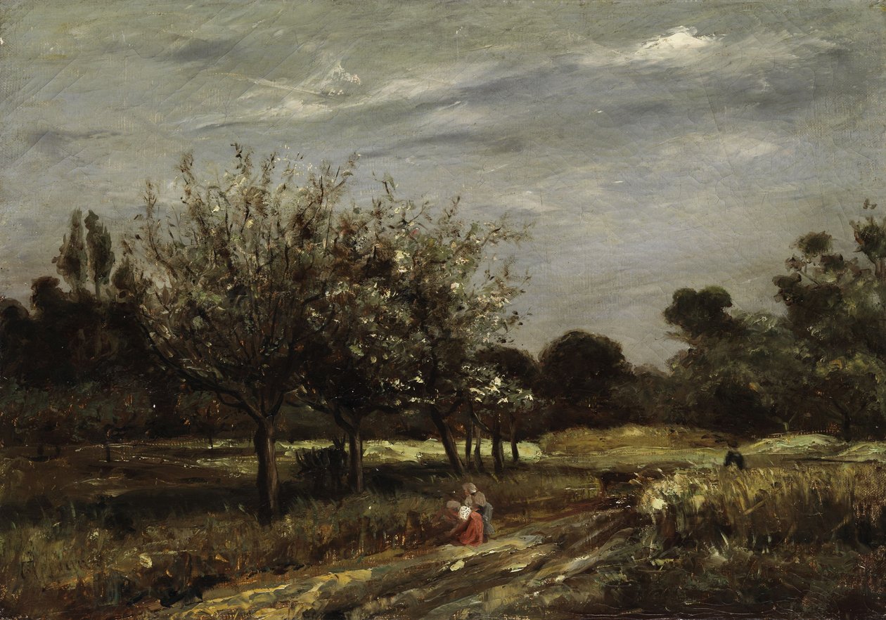 Landschap met fruitbomen door Adolphe Appian