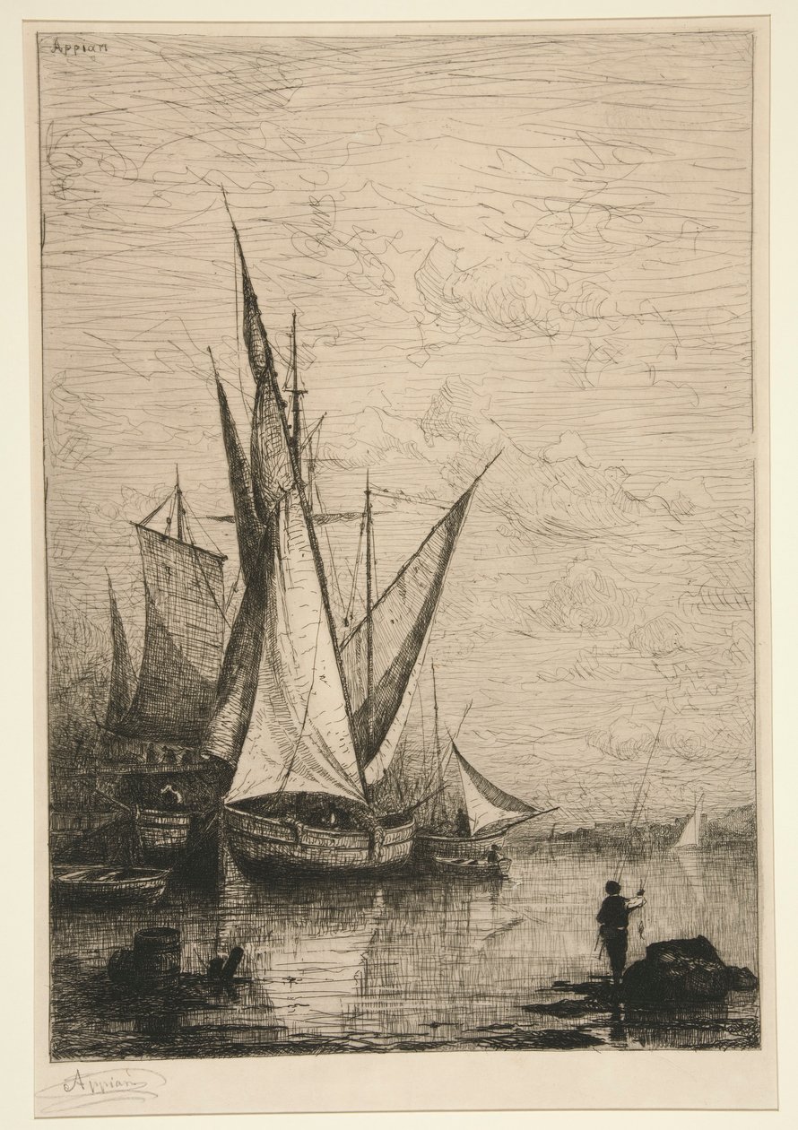 De Haven van Genua door Adolphe Appian