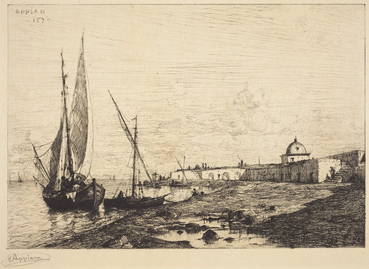 Haven van San Remo door Adolphe Appian