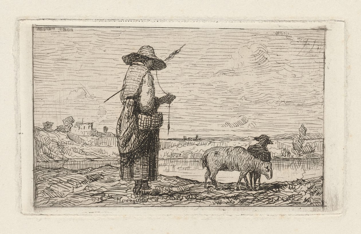 Herderin door Adolphe Appian