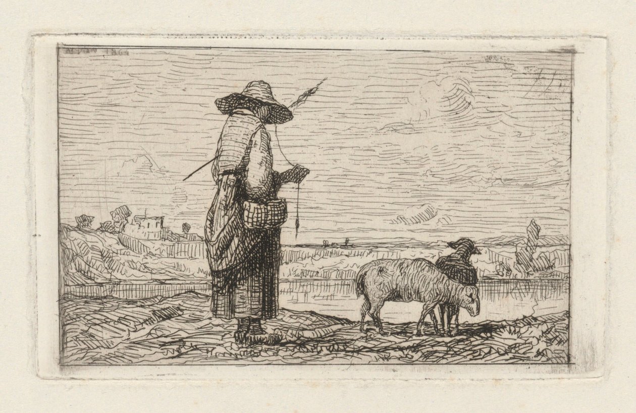 Herderin door Adolphe Appian