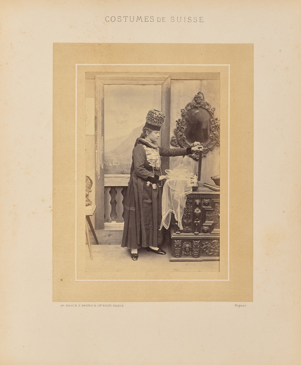 Kanton Fribourg door Adolphe Braun